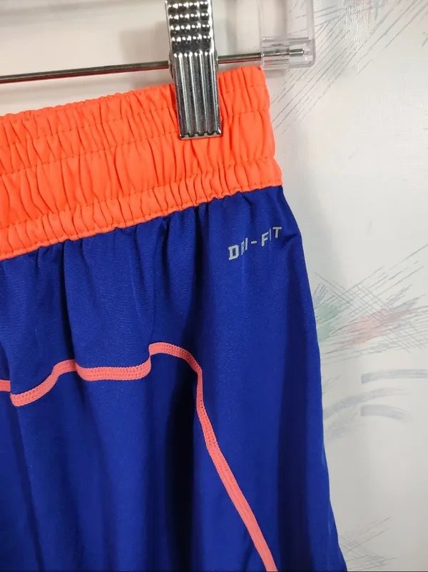 Nike Dri-Fit Training Shorts M Blue Orange - Image 8