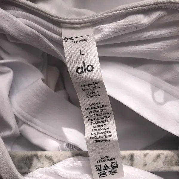 Alo Alosoft Courtside Tennis Dress White L - Image 7