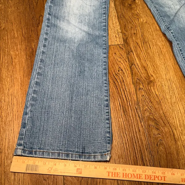 Y2k Zana Di Jeans Womens‎ 14 Blue Denim Bootcut Embroidered Studded Vintage - Image 7