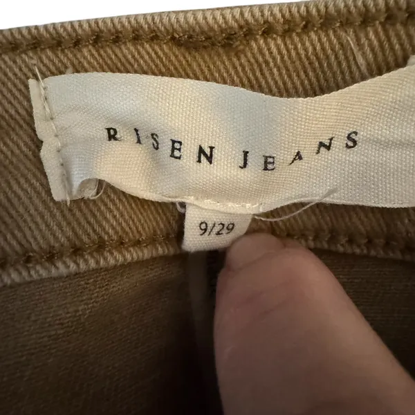 Risen Womens Pants High Rise Cargo Roll Up Slim‎ Straight Leg RDP5644 Tan 9/29 - Image 8