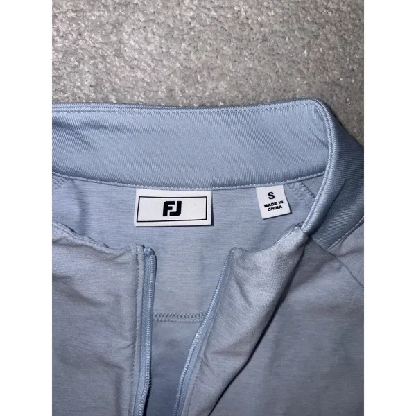 FootJoy performance quarter-zip‎ golf pullover shirt womens small lt blue - Image 4
