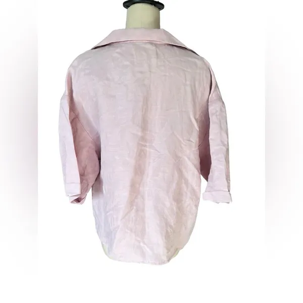Sancia THE SOELI SHIRT Linen button up‎ blouse size medium - Image 3