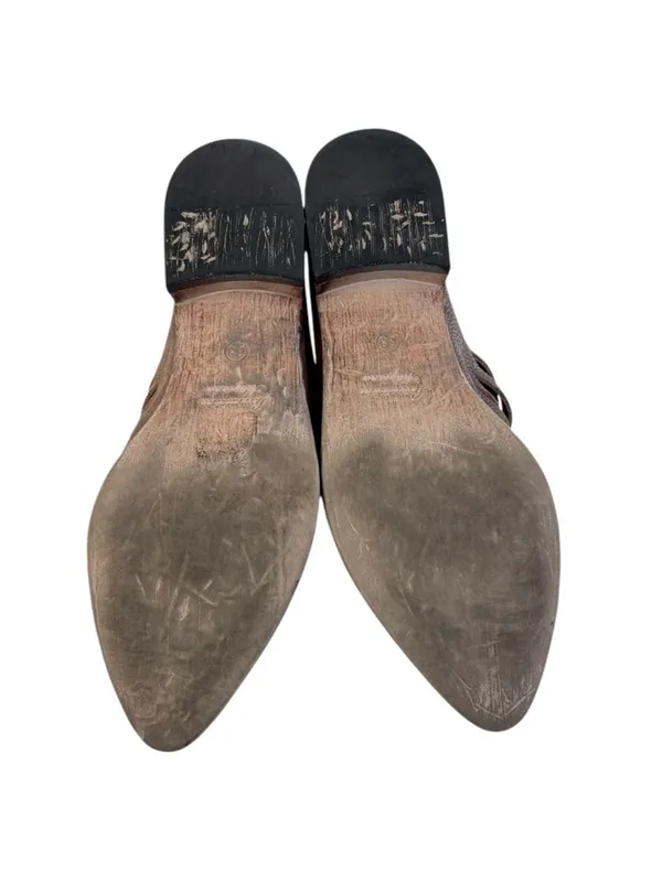 EUC Free People Leather Lost Valley Strappy Booties Size 7.5 - Image 9