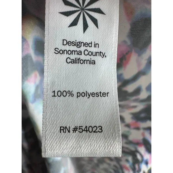 Athleta easy breezy sunbeam midi Dress Women L Multicolor Abstract casual Travel - Image 8