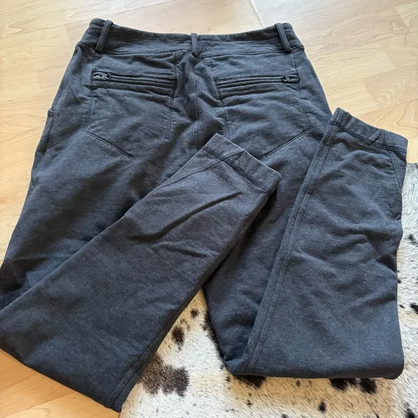 LULULEMON Stress Less Pant Heathered Marled Black‎ Pull On Pants Size 4 - Image 4