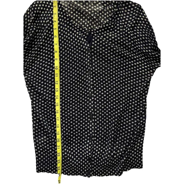 Loft Navy Polka Dots Button Up Cardigan Sweater Women's Size‎ Large Lightweight - Image 9