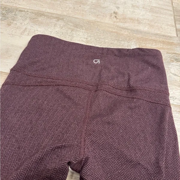 Gap High-Waisted Purple CozeCore Herringbone 7/8 Leggings Size Small - Image 5