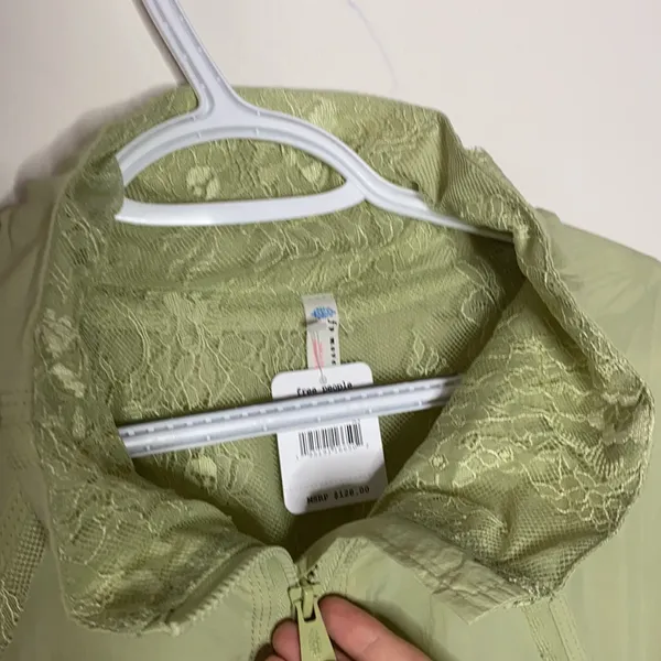 Free People Namaslay tiered ruffle jacket size M - Image 6