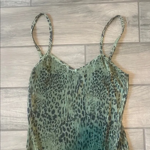 Forever 21 Green Slip Midi Dress Spaghetti Strap - Image 2