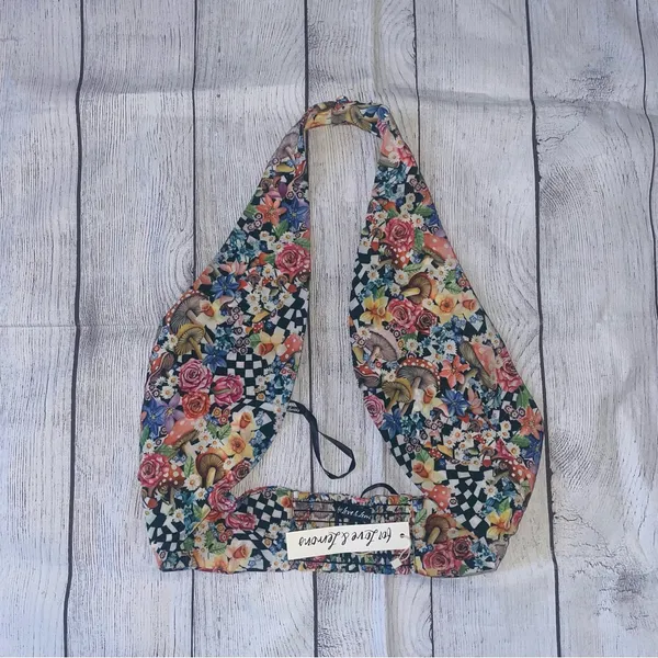 NWT For Love & Lemons Deidre Halter Scarf Top - Image 2