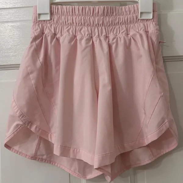 Lululemon Track That Shorts‎ Sz 2 Pink Strawberry Milkshake 5" Running Jogging - Image 2