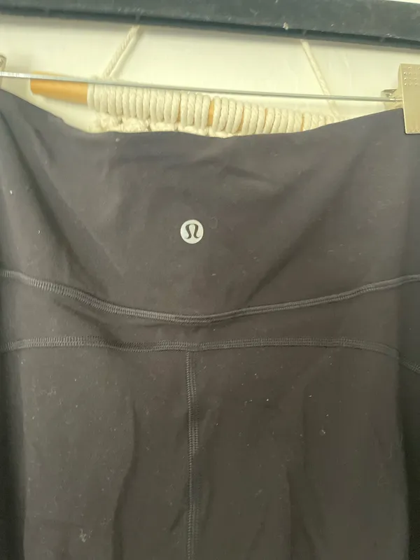 Lululemon Groove Nulu Super High Rise Flared Pants Black Sz 12 Athletic - Image 5
