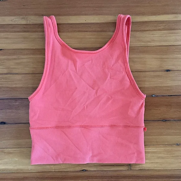 Lululemon Power Pivot Tank Rib in Golden Apricot Size 4 - Image 5