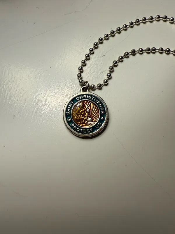 Get Back Necklaces Saint Christopher Chain Silver - Image 2