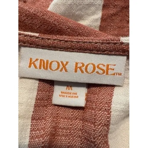 Knox Rose Stripped Maxi Dress Tiered Wrap Tassel Cottagecore Nautical Preppy Boho Medium - Image 6