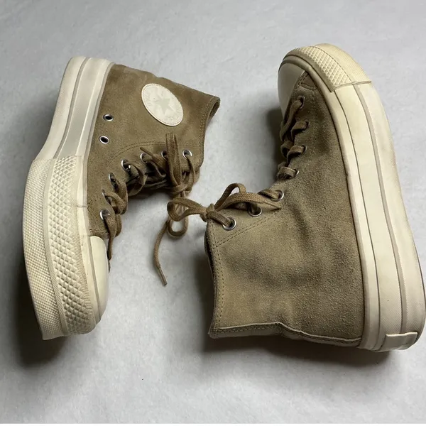 Converse Chuck Taylor All Star Lift Platform Suede High Top Sneakers Womens 9 - Image 2