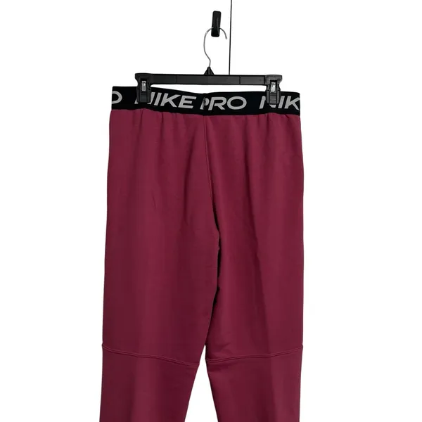 Nike Pro‎ Kids XL High Rise Full Length Fleece Jogger Pants Pink HV0289 NWT - Image 7