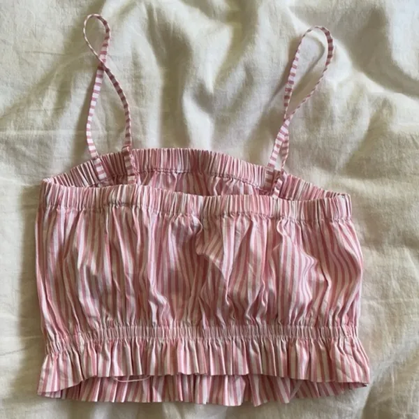 Urban Outfitters Kimchi Blue tube top pink striped size S - Image 3
