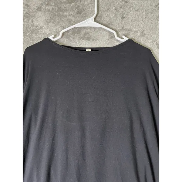 Lululemon Back In Action Long Sleeve Black Relaxed Athleisure Top Size 8 - Image 2