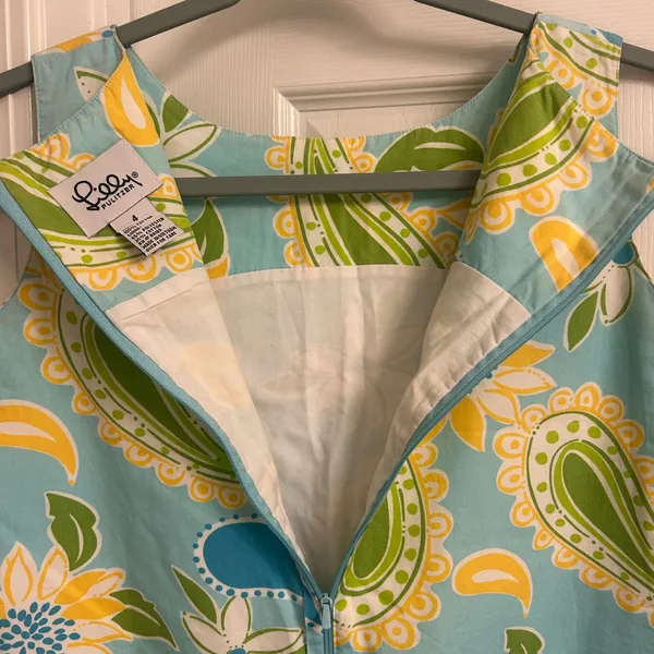 Lilly Pulitzer Floral Paisley Sleeveless Dress - Image 6