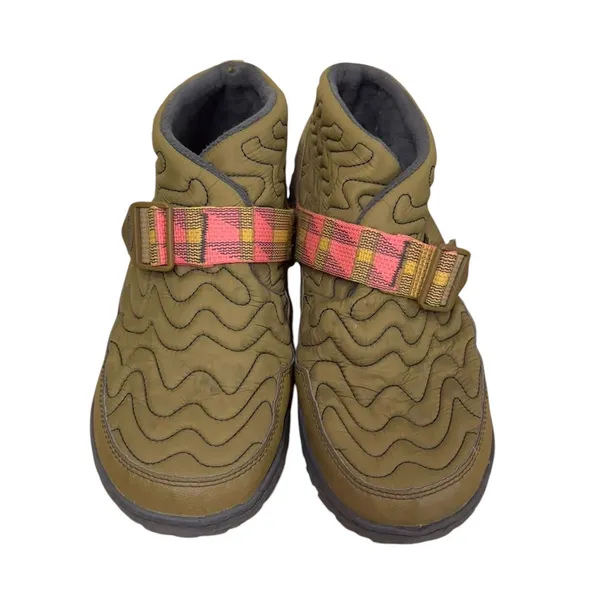 Chaco Ramble Puff Women's 11 Olive Green Quilted Camp Shoes Booties - Image 2