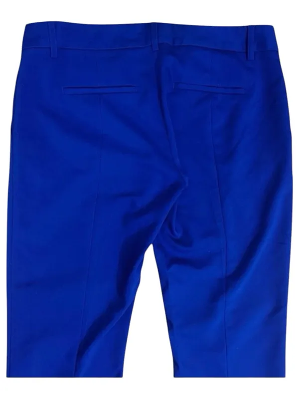 Express Columnist Cobalt Blue Ankle Dress Trousers Size 6R Pants Flat Front - Image 6