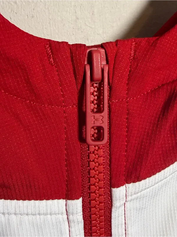Under Armour Red/White Wisconsin Badgers Game Day Full-Zip Jacket - Image 8