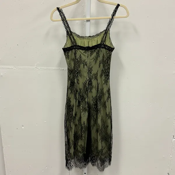 NWT Cider Women's‎ Lace Cami Midi Dress Green Black S Vintage Inspired - Image 2