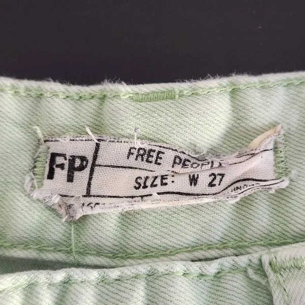 Free People Green Skinny Jeans Size 27 Free People Green Ankle Zip Skinny Denim - Image 6