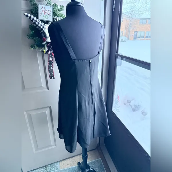 NWT Y2K mini black bow swing cocktail party dress, size 13/14 - Image 6