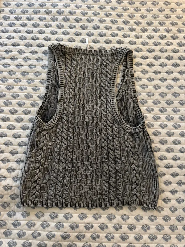 Free People High Tide Cable Knit Tank Top - Image 2