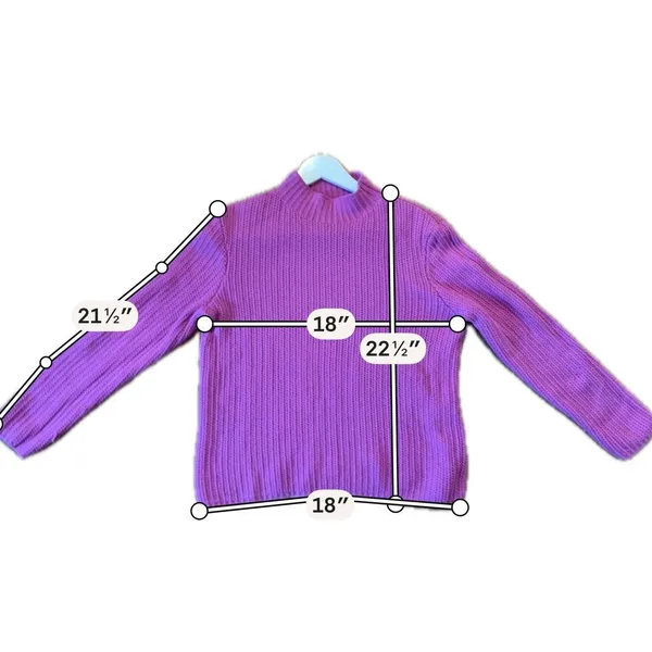 J.Crew Fuschia ribbed mock neck sweater small - Image 7