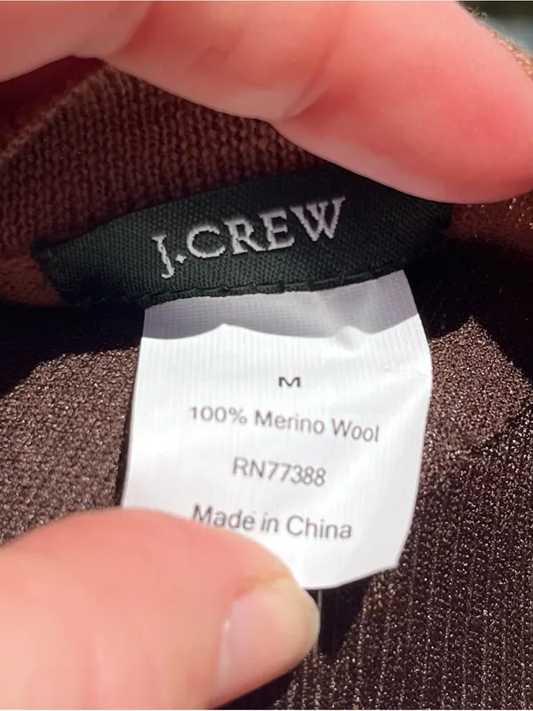 J.Crew Women’s 100% Merino Wool Cardigan with Gold Buttons Size M Quiet Luxury - Image 2