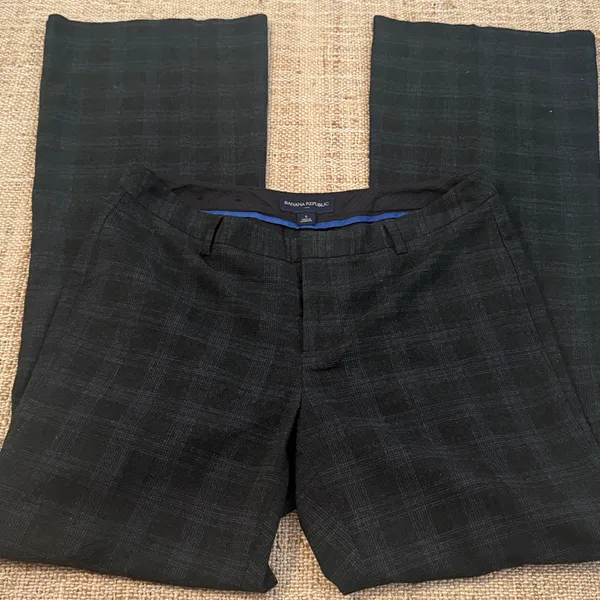 Banana Republic Plaid Trouser Pant size 6 - Image 2