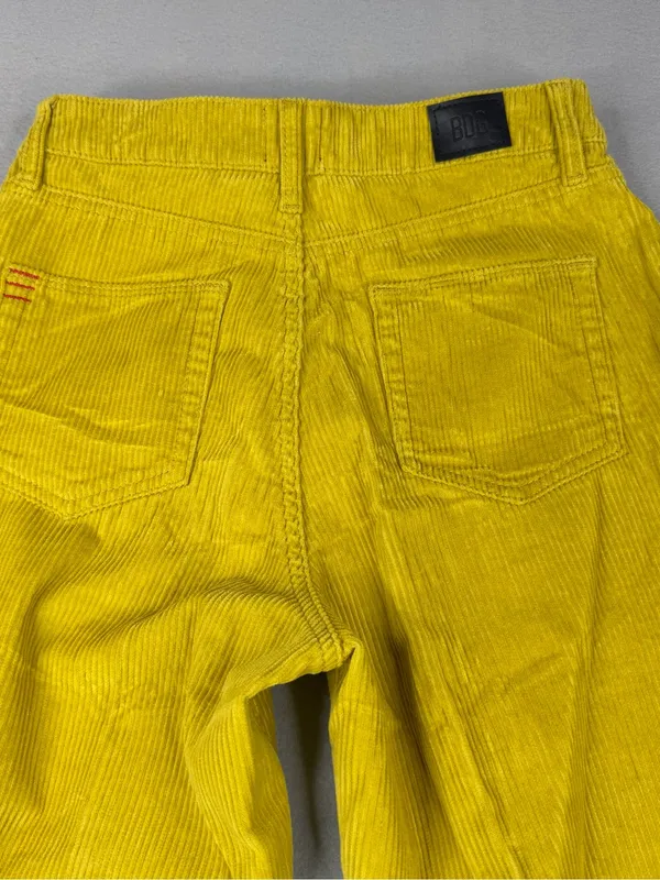BDG Urban Outfitters Corduroy Mom Pants Womens 26 Mustard Yellow High Rise Y2K - Image 4