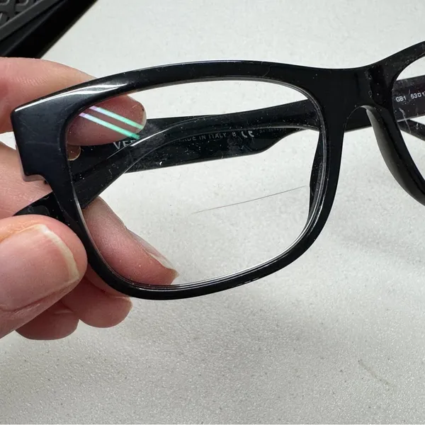 Versace Black Made In Italy Glasses Solid Frames Womens Model 3266 Frame Only - Image 7