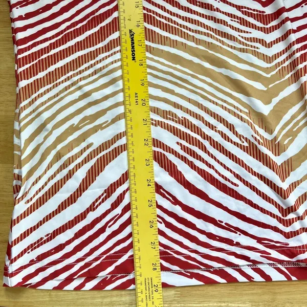 NWT NFL SAN FRANCISCO 49ERS Zubaz Zebra 2 Team Color Circle Logo T-Shirt XL - Image 7