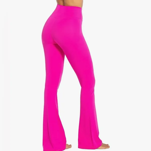 NWOT Sunzel Flare Leggings Crossover Yoga Pants Tummy Control High-Waisted ~ XL - Image 6