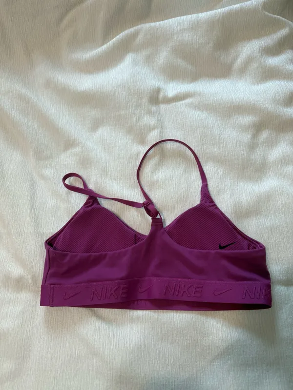 Kids Nike Sports Bra Large Purple - Image 2