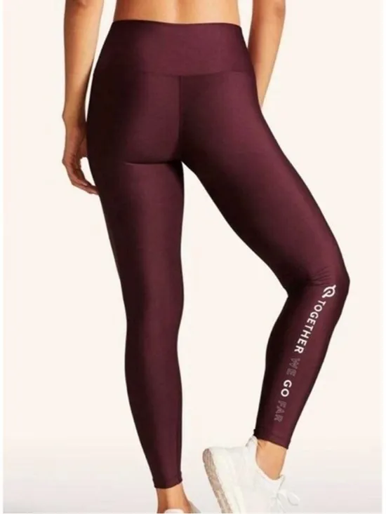 Peloton Flex Leggings in Burgundy Together We‎ Go Far Size S - Image 8