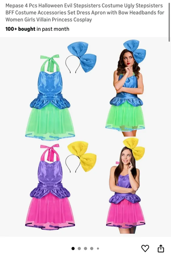 Evil Stepsister Costume Purple - Image 3