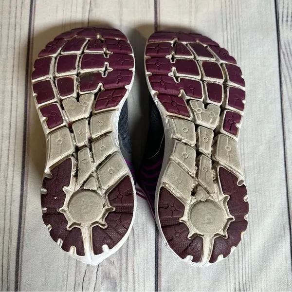 Brooks Running Shoes Pure Flow 6 Purple Gray Athletic Sneakers Women Sz‎ 9 - Image 9