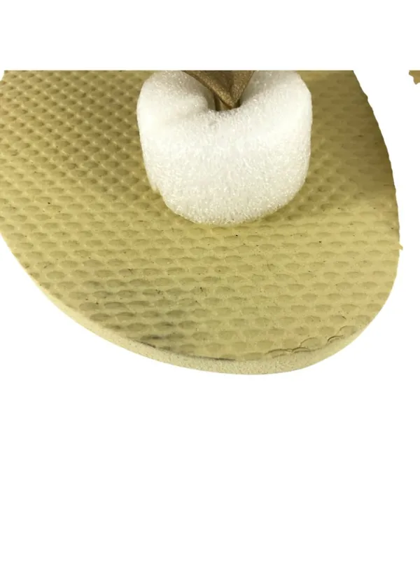 Clppli Womens Flip Flop Sandals Slides Gold Yellow Size 7/8 - Image 3