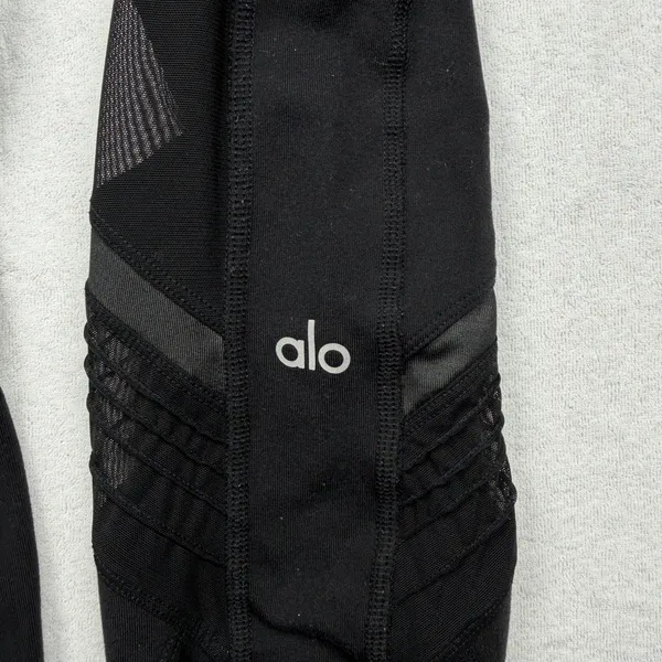 Alo Yoga Ultimate High Waist Legging Women’s Size Small Black Mesh Panel - Image 3