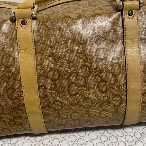 Celine PVC Classic Beige/Brown Duffel Bag - Image 7