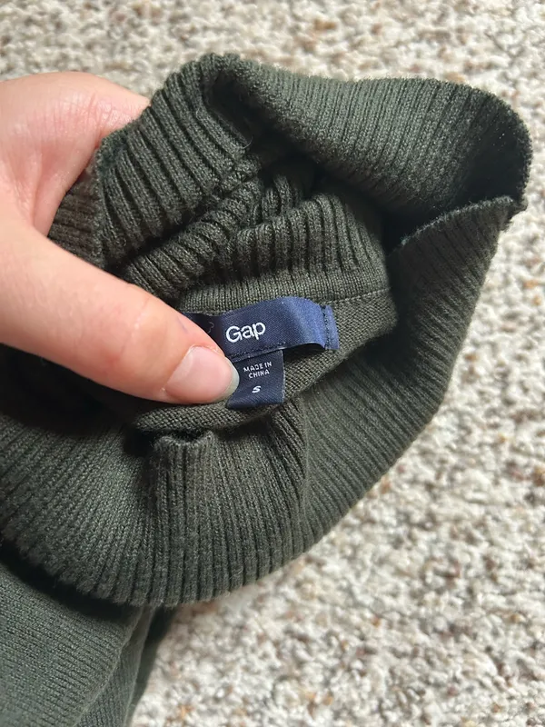 Gap Olive Green Turtleneck  - Image 3