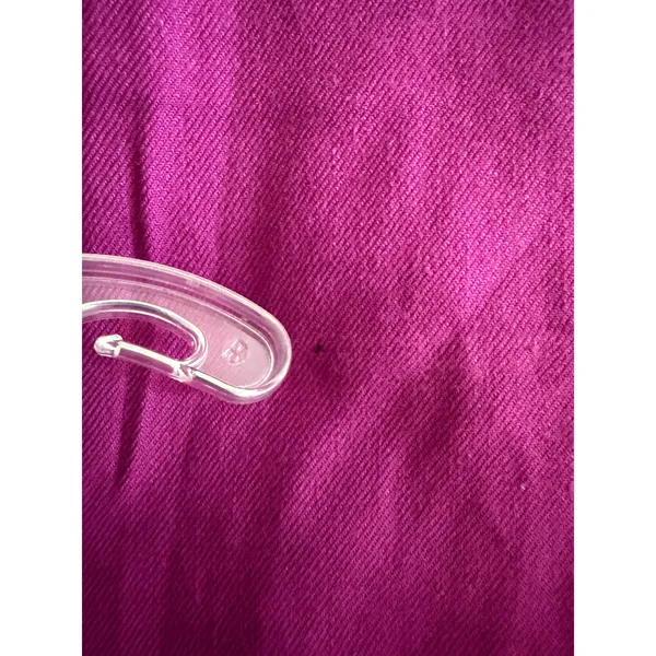 Anthropologie Maeve The Colette Pants Women 6 Magenta Linen Wide Leg Cropped - Image 10