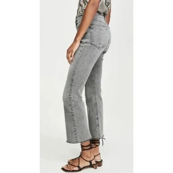 Rag & Bone Nina High-Rise Ankle‎ Flare Jeans in Broderick Size 25 - Image 3