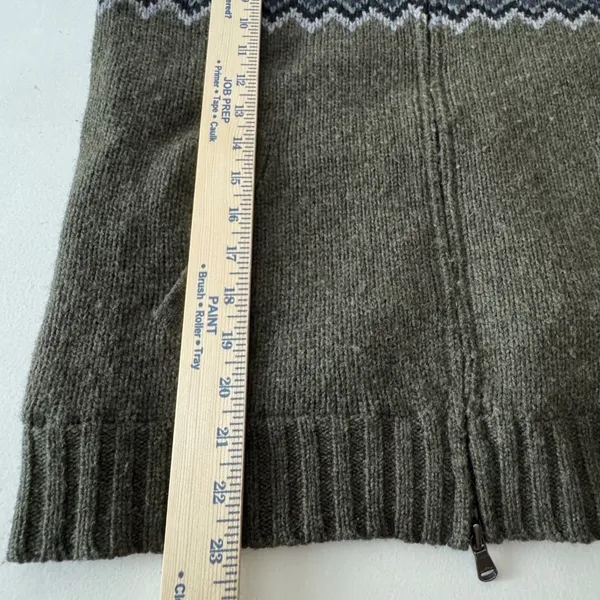 Lauren Ralph Lauren M Fair Isle Sweater Vest Hooded Full Zip Cabin Boho Gorpcore - Image 7