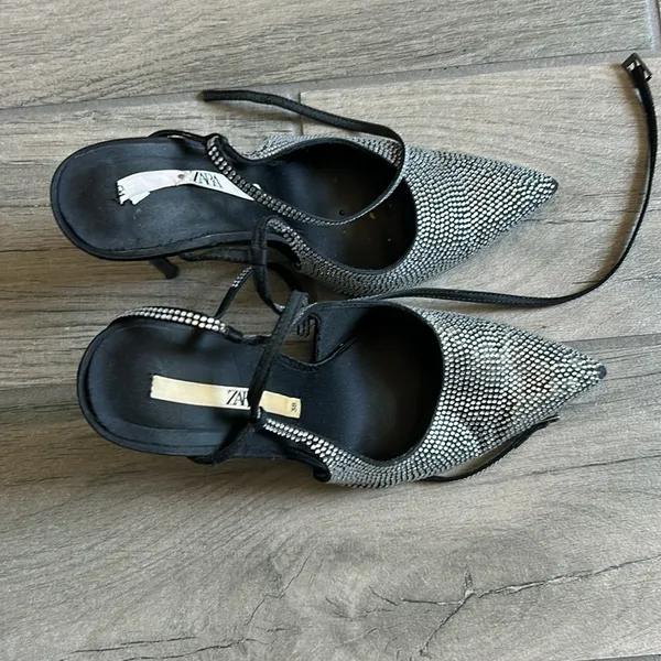 Zara rhinestone heels - Image 3